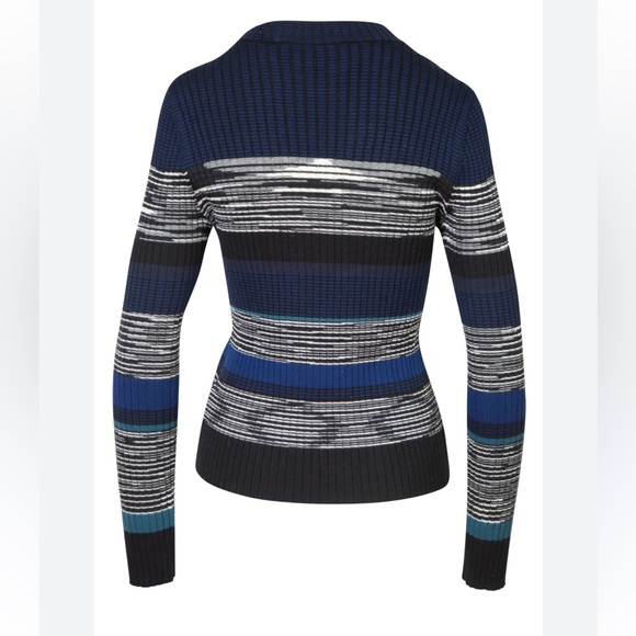 Proenza Schouler Striped and Marled Rib Knit Sweater - Picture 2 of 9